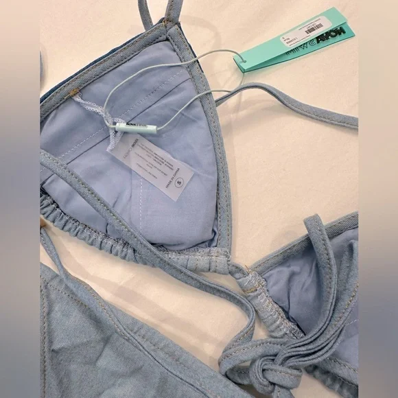 NWT ✨ Fashion Nova denim bikini set - Picture 6 of 10
